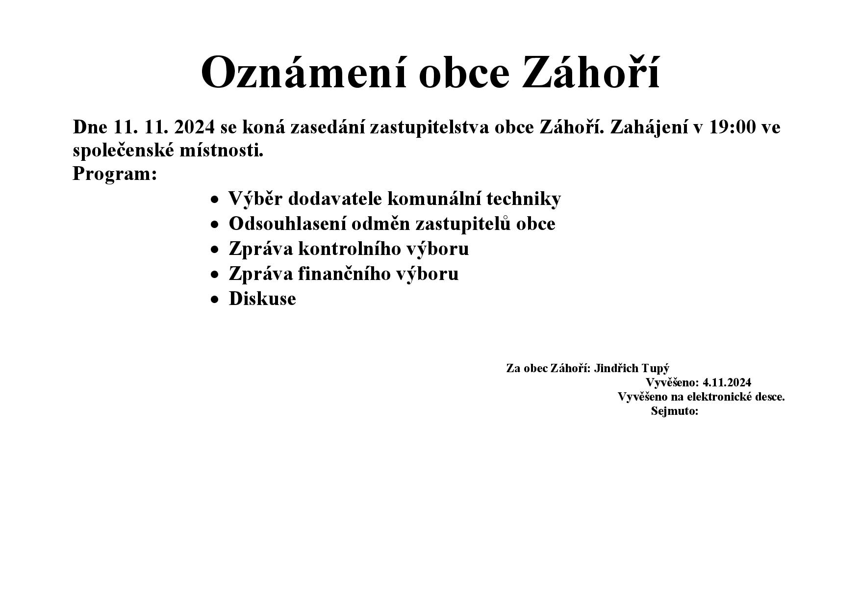 2024.11.11 Veřejná schůze